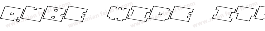 QUBE WIDE ITALIC字体转换